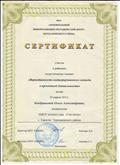 Сертификат участника в районных педагогических чтениях